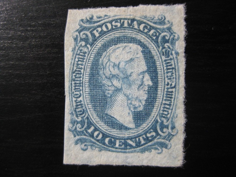 CONFEDERATE STATES CSA Sc. #11 scarce mint no gum stamp! (2)
