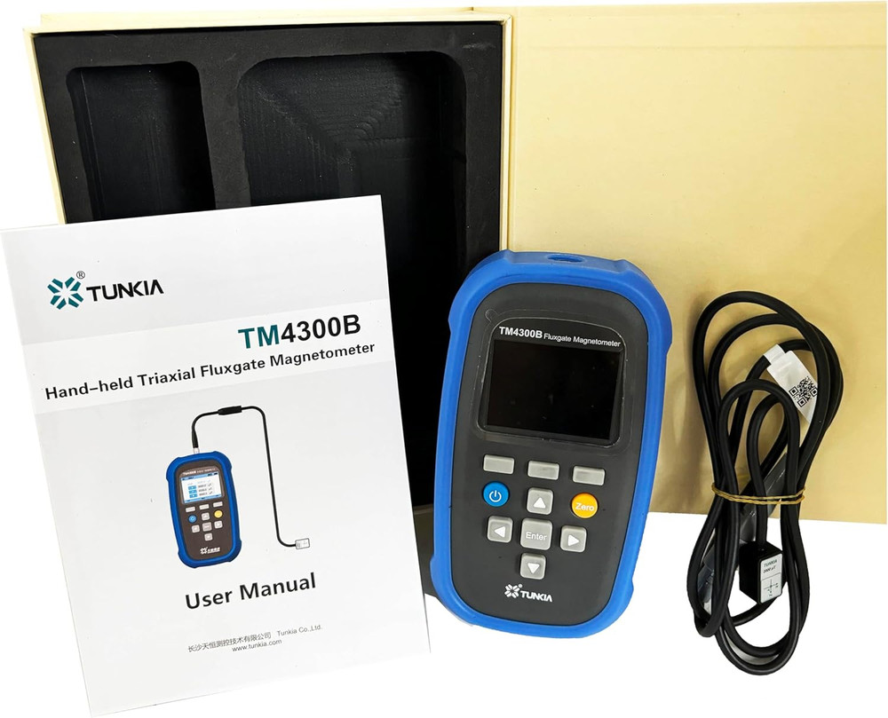 Digital Triaxial Fluxgate Magnetometer with Class 2 Range 0-500μT USB Interface