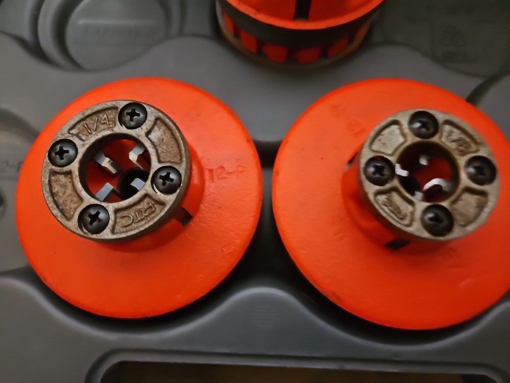 Rigid Pipe Threading Set 2" 1 1/4" 3/4" 1/4" and 1/8" Partial Set