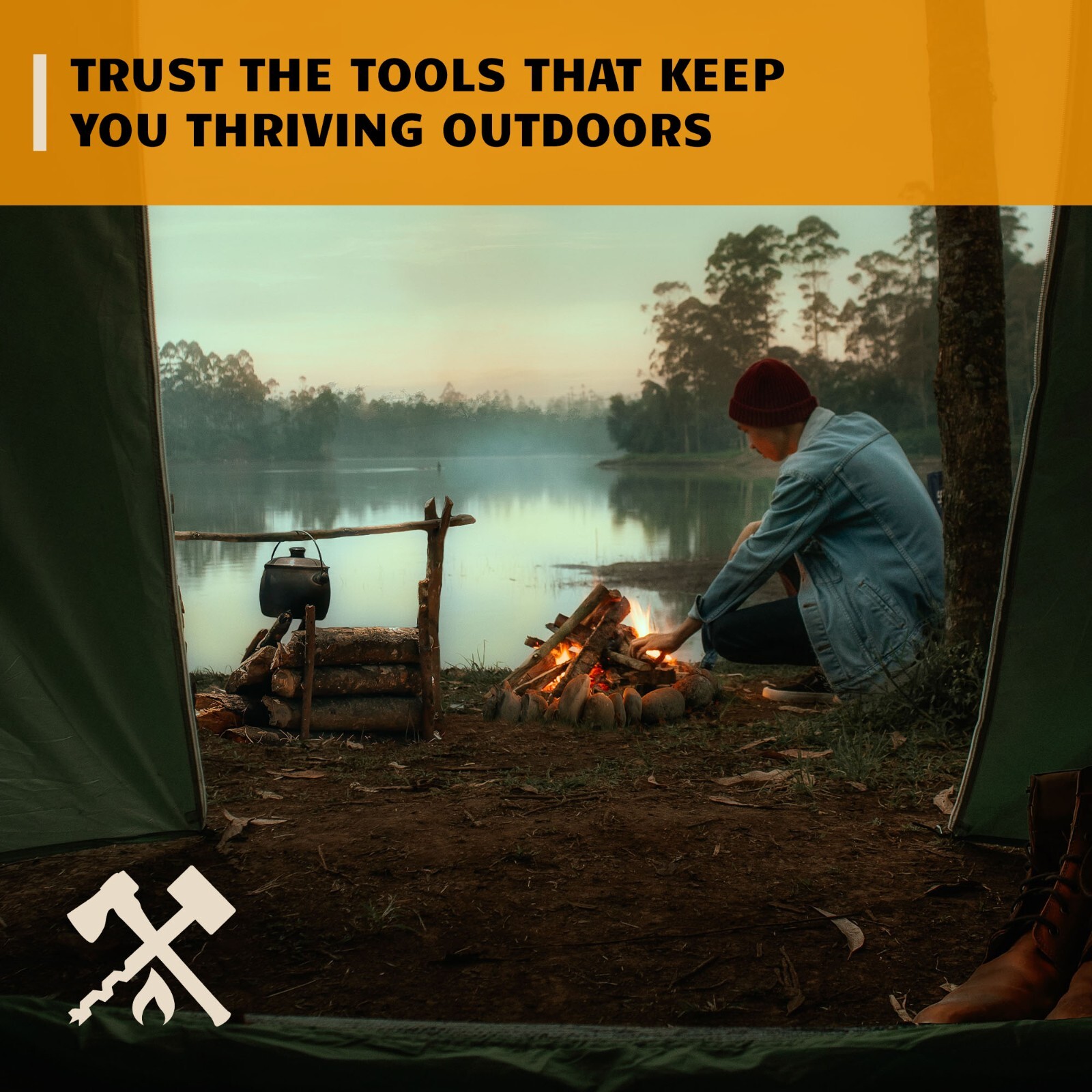 1 Inch Bushcraft Survival Scotch Eye Auger Manual Drill Bit and Hand Wood Auger