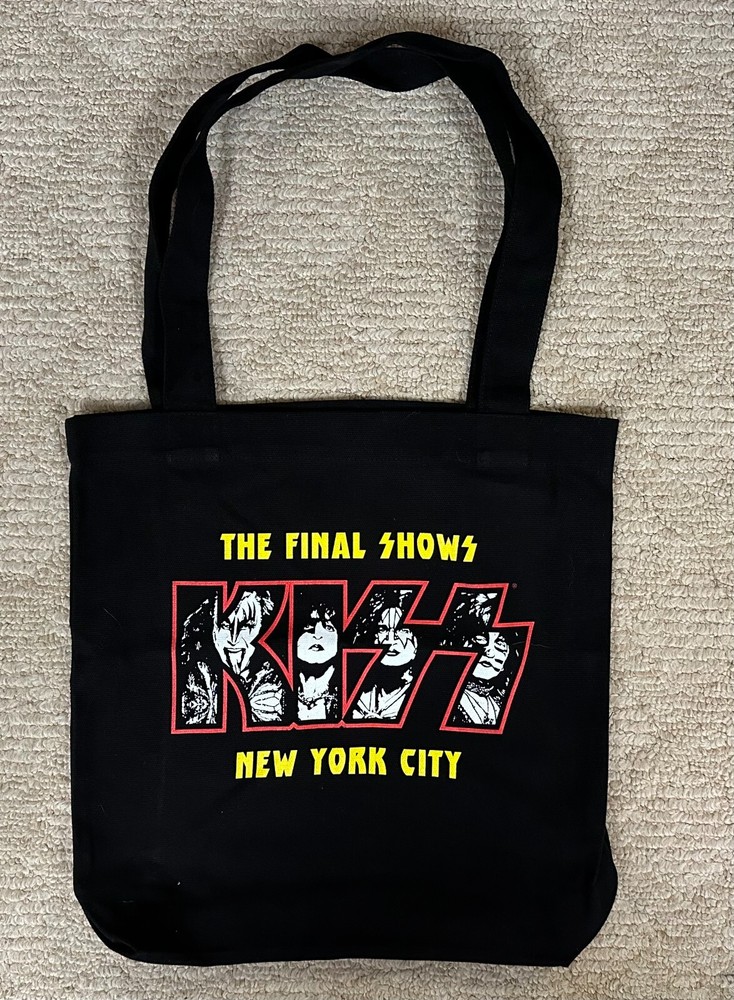 KISS POP UP SHOP Exclusive "THE FINAL SHOWS" TOTE BAG NYC Madison Square Garden