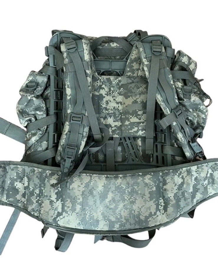 US Army MOLLE II Rucksack ACU w/ Frame & 2 Sustainment Pouches Surplus Gear
