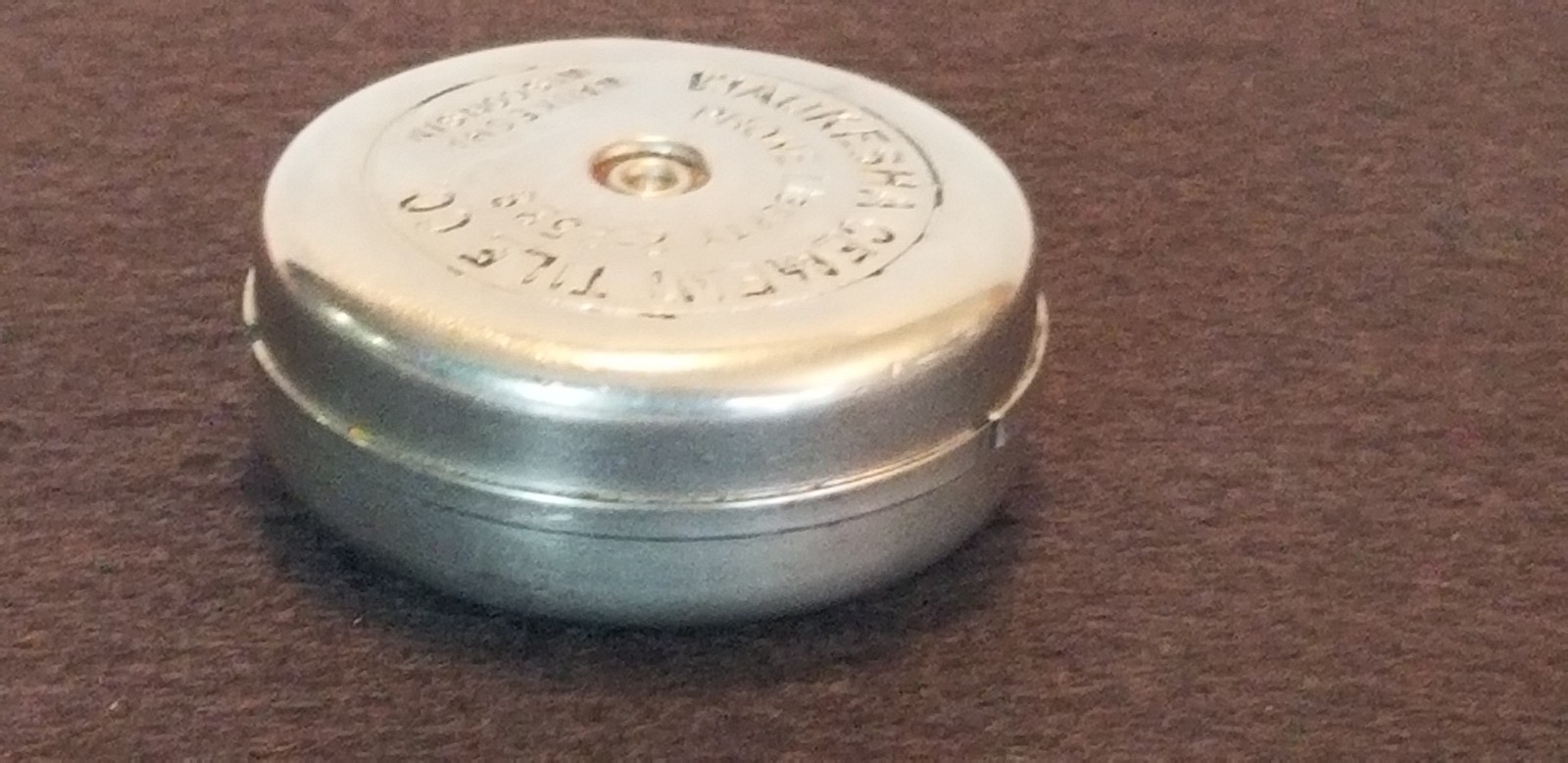 Vintage 1930s Lufkin Round Waukesha Cement And Tile Co. 6ft Tape Measure