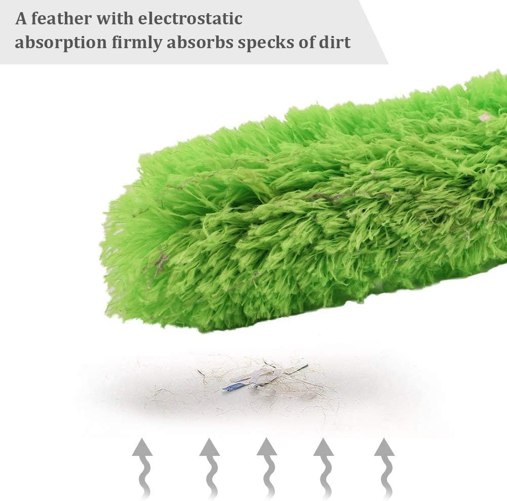 Microfiber Feather Duster Extendable Duster with 100 inches Extra Long Pole, Ben