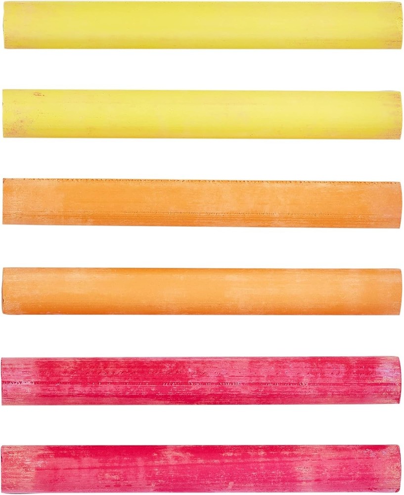 Kid-Safe Assorted Chalk Sticks - 12 Count for Effortless Classroom Creativity