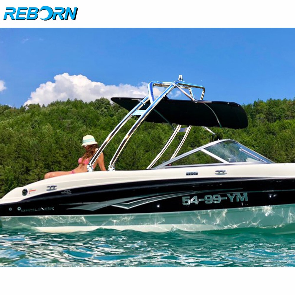 Reborn Launch Forward-facing Wakeboard Tower Polished Fast Install & Fold Down