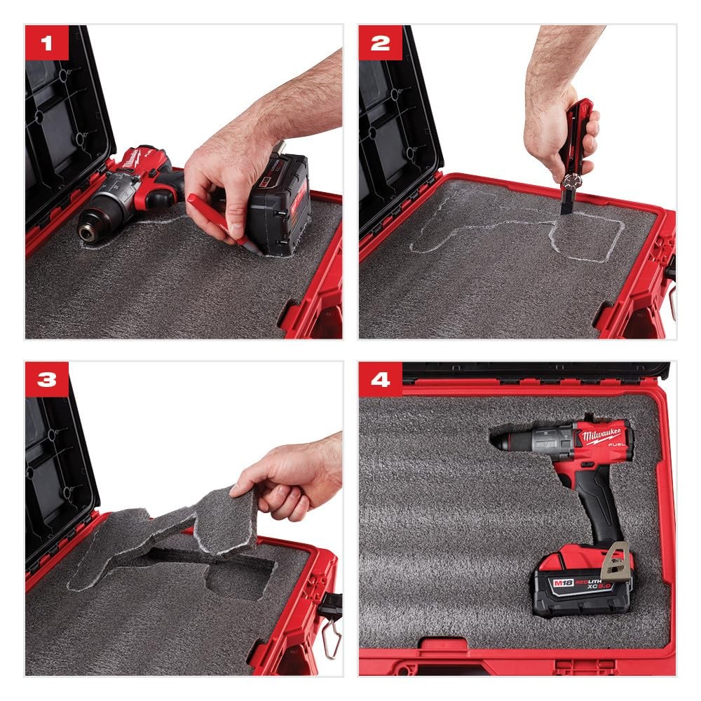 Milwaukee 48-22-8452 Customizable Foam Insert for PACKOUT Tool Boxes