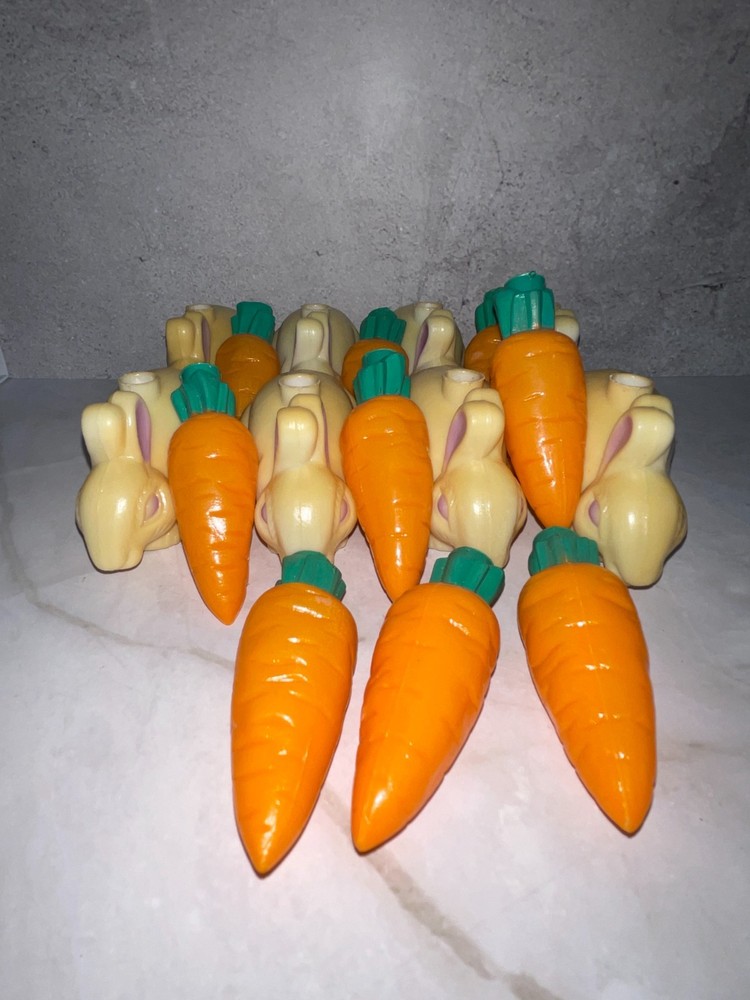 Vintage Easter Bunny Rabbit Carrot String Light Plastic Covers