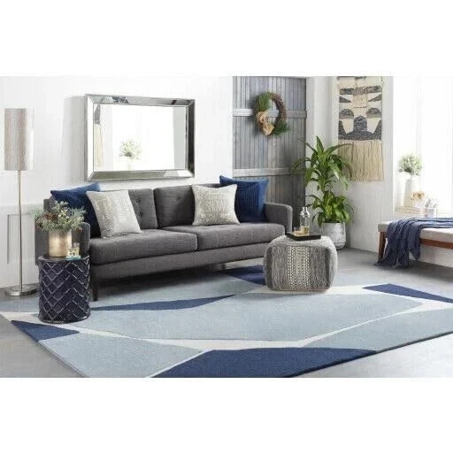 Multicolor Hand-Tufted Hand Med Carpet 100% Soft Wool Study Room