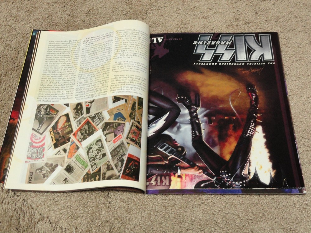 KISS Official Authorized Quarterly Magazine Issues 1 thru 5 with Posters HTF