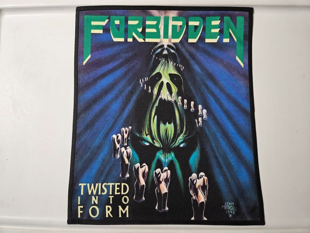 FORBIDDEN, TWISTED INTO FORM, SEW ON SUBLIMATED LARGE BACK PATCH