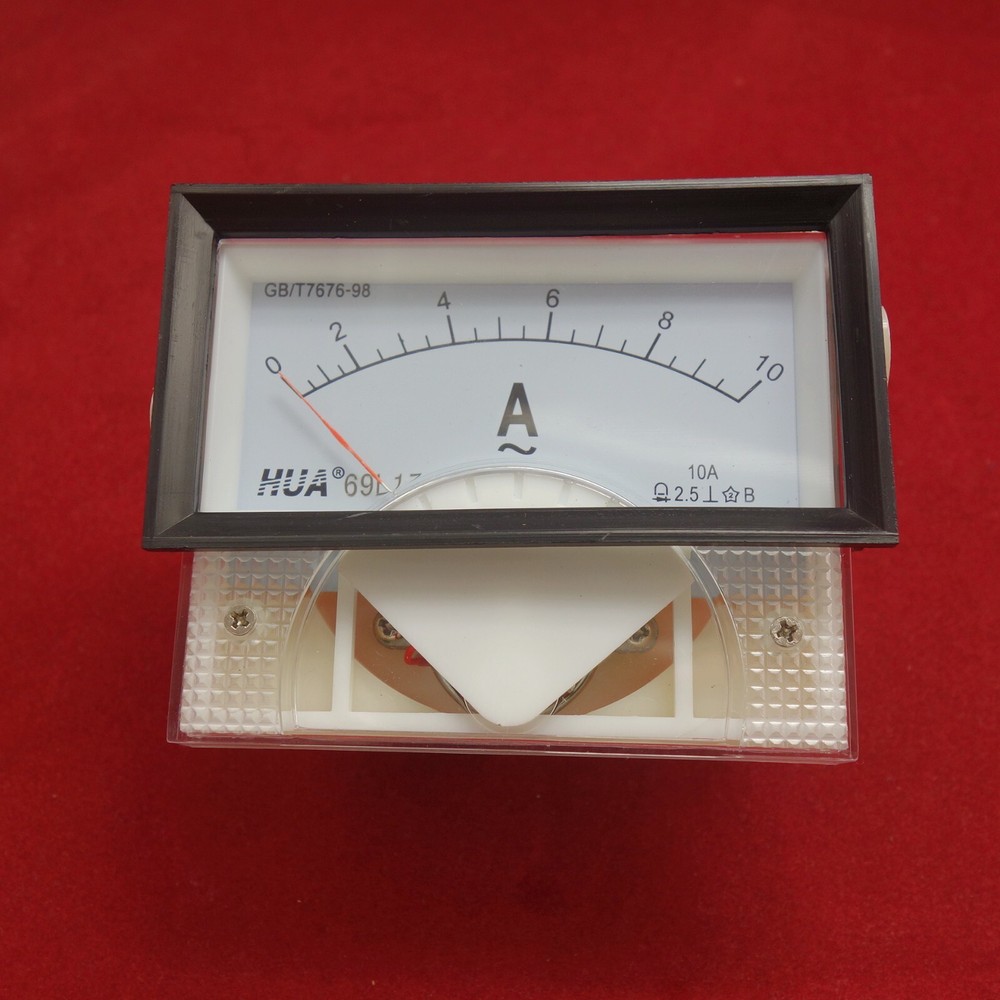 1pc AC 10A Analog Ammeter Panel AMP Current Meter 69L17 69L9 direct connect