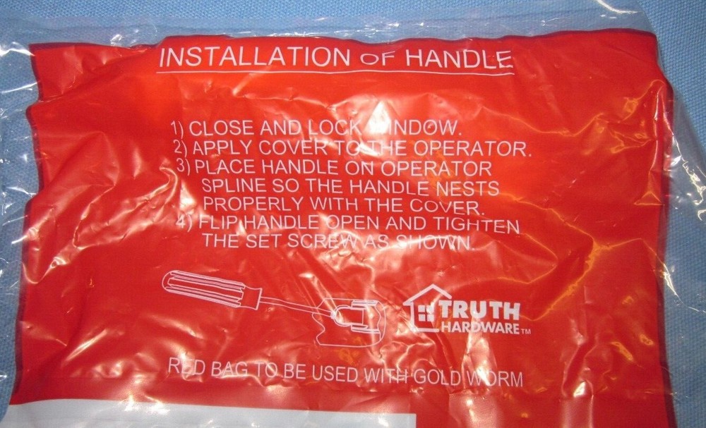 Truth Hardware #93199 Cover & Handle Replacement ~ White, Right Hand Operator