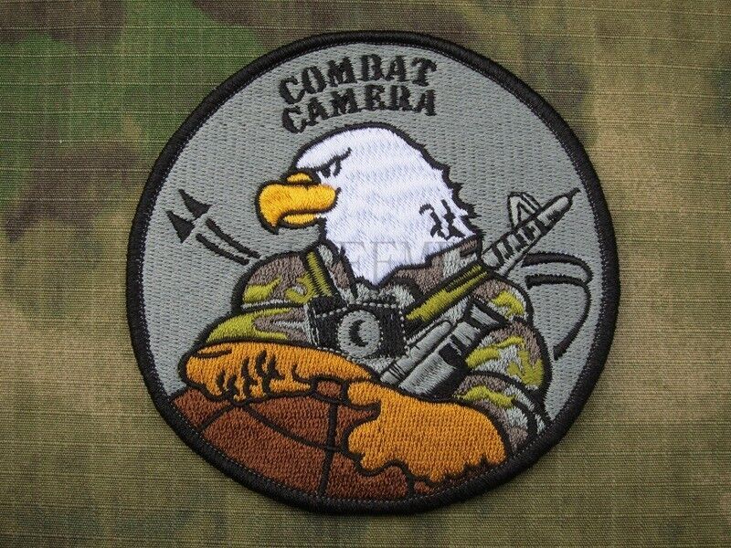 COMBAT CAMERA Photographer Eagle Morale Tactical Embroidery  Patch B3147