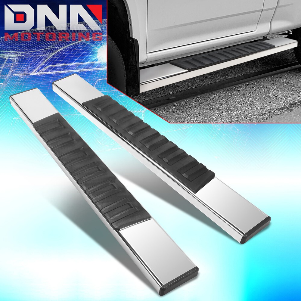 For 2007-2019 Chevy Silverado Regular Cab 6.75" Side Step Bar Running Boards