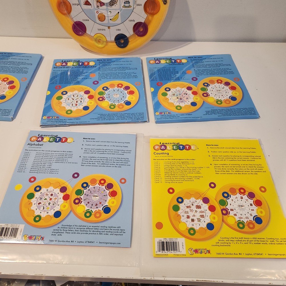 Learning Palette Home School Math and Reading 72 Cards