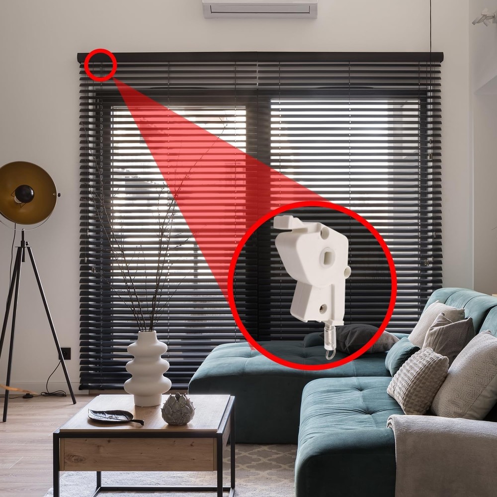 High Profile 2" Plastic Wand Tilter Horizontal Blinds 2ct Square Rod Compatible