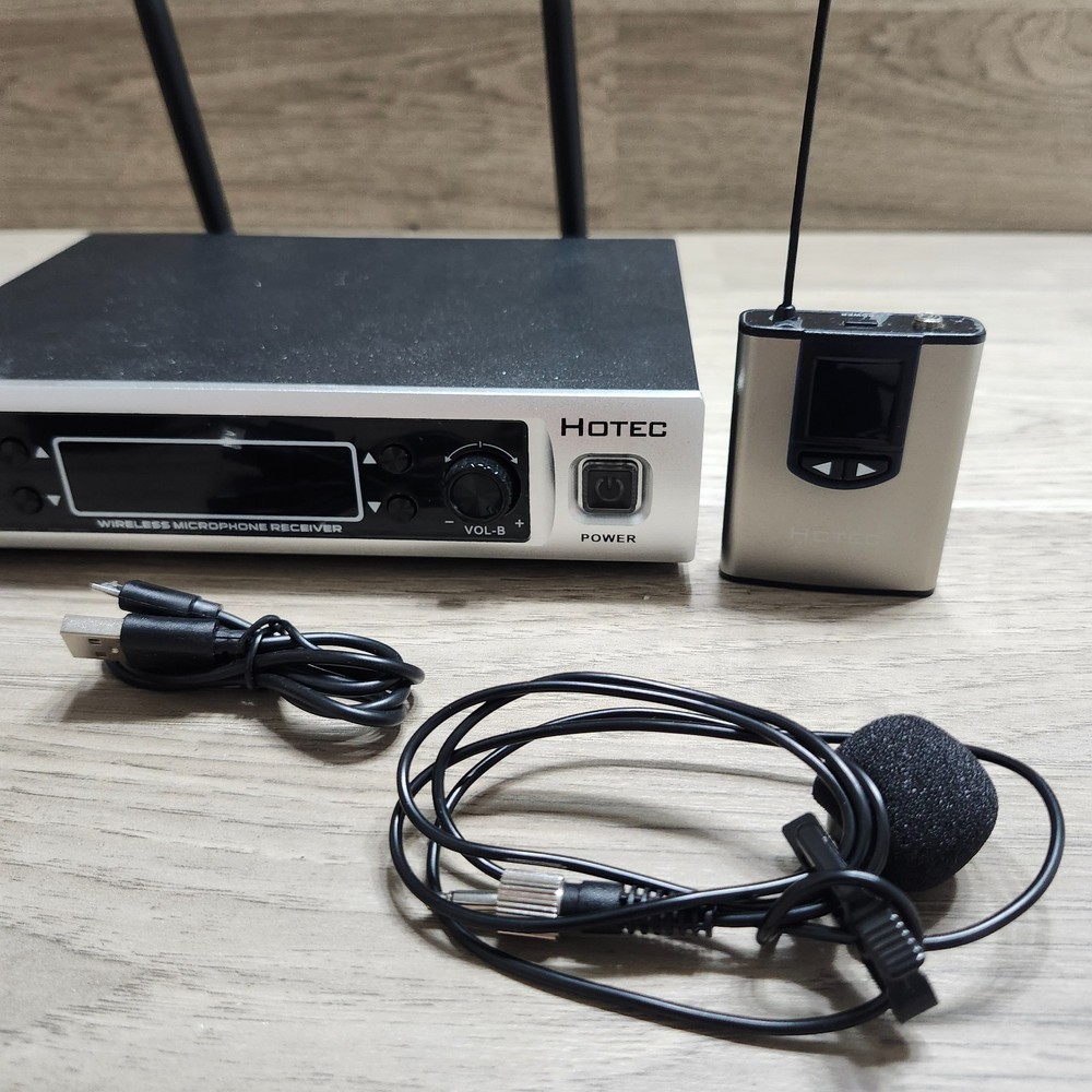 Hotec Wireless Microphone System 2Wireless Mics