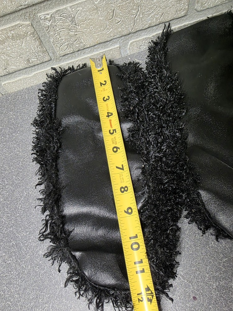 Black Fuzzy Bowling Shoe Covers
