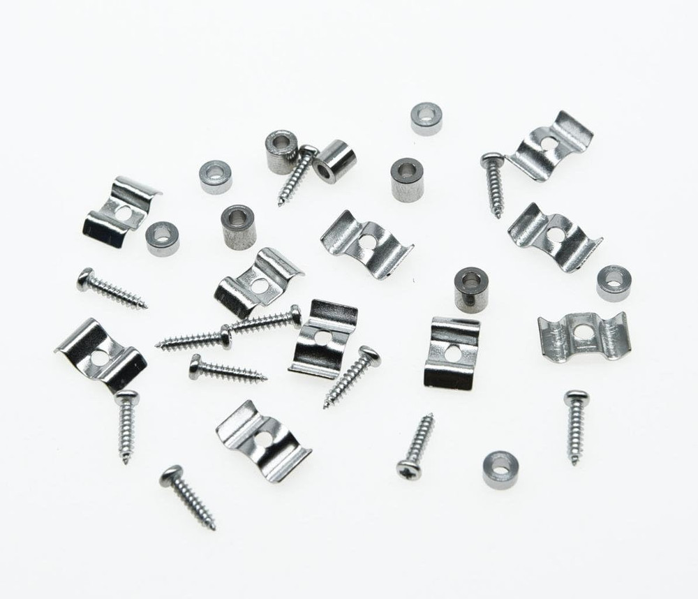 5Sets Electric Guitar String Trees Guitar String Retainer for Strat Tele Chrome