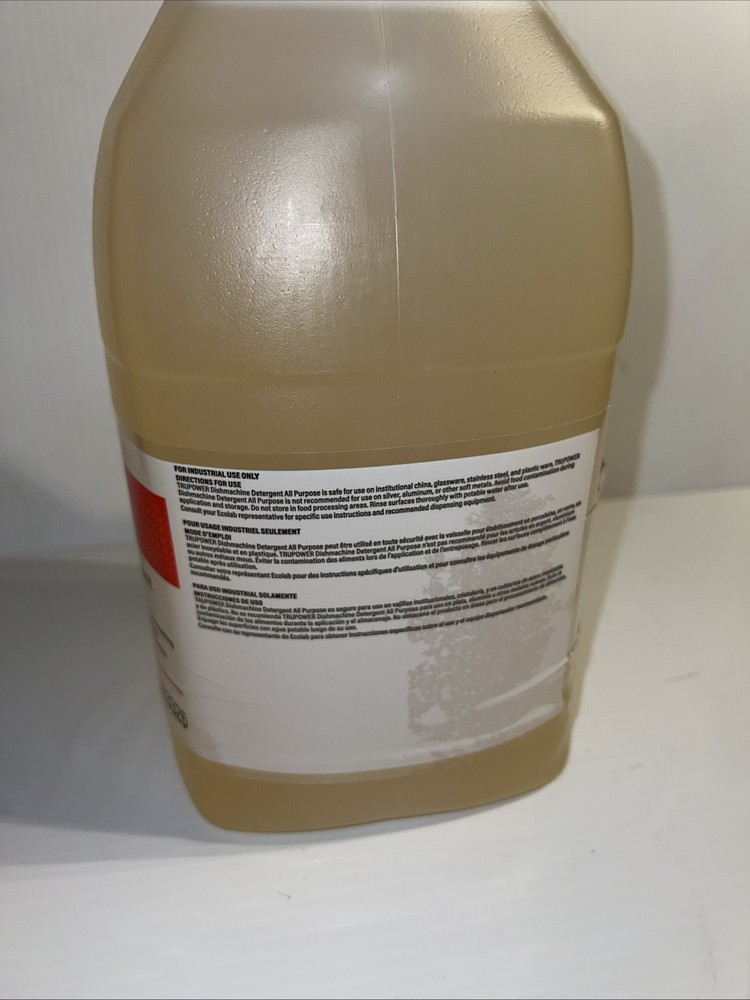 Ecolab TRUPOWER Dishmachine Detergent All Purpose, 1 GAL