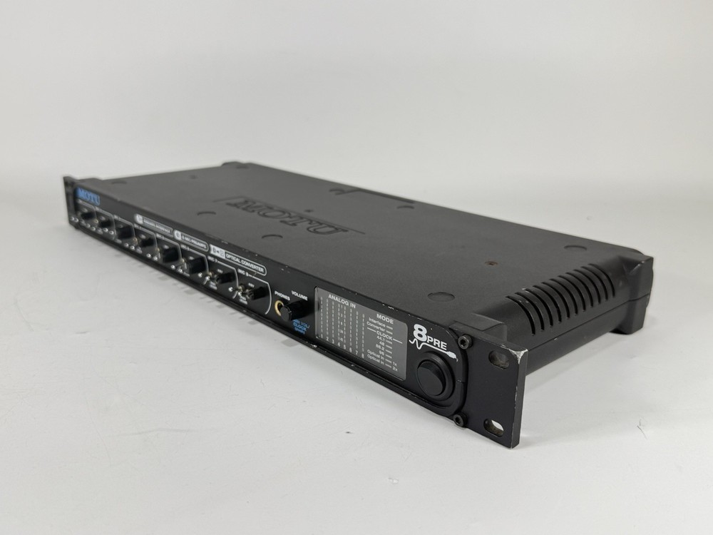 Motu 8Pre (8-Pre) Eight Mic Preamps - MIDI Firewire Audio Interface - WORK