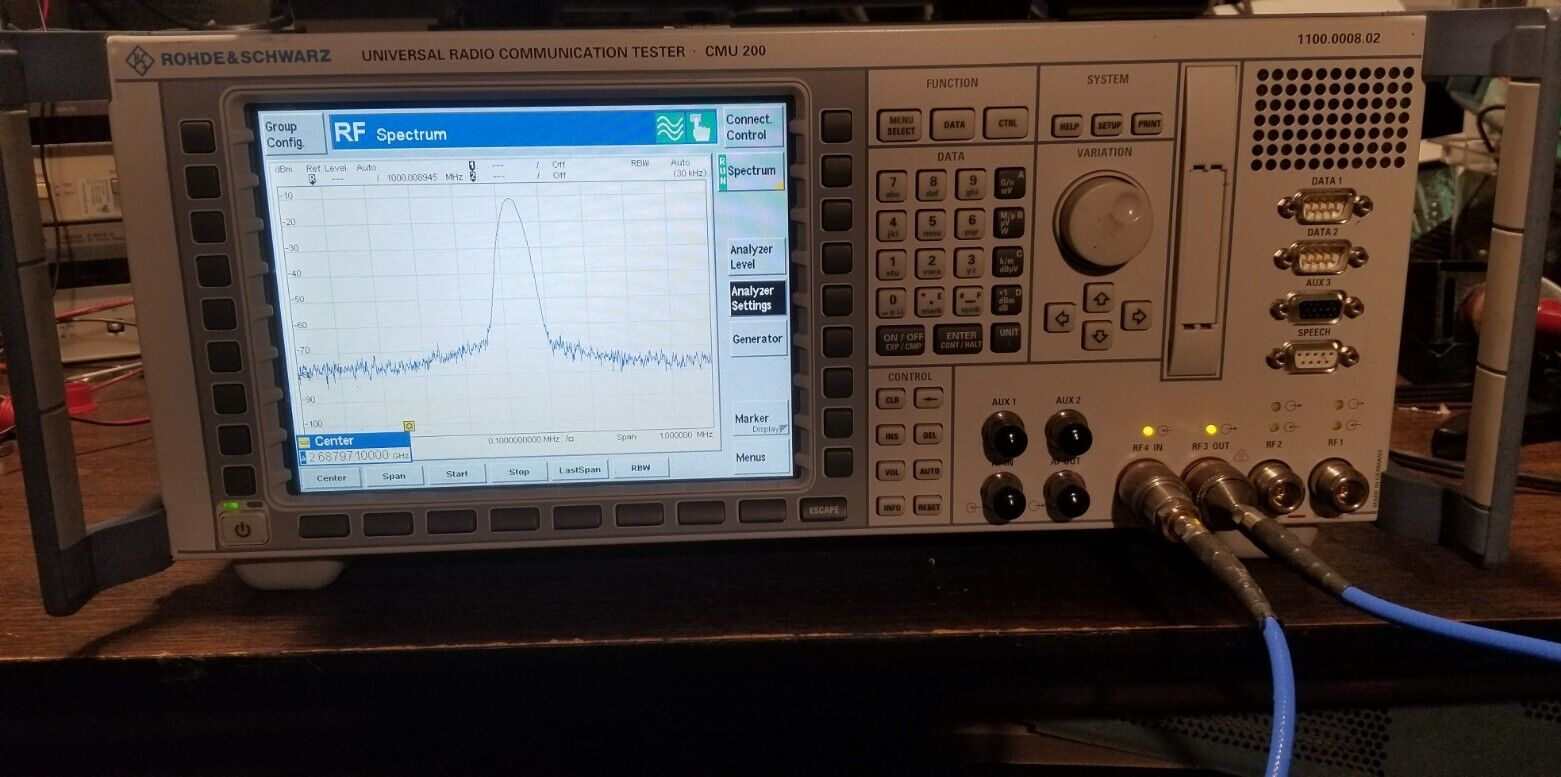 Universal Radio Communication Tester R&S CMU200 TESTED! Bluetooth 2.6 GHz BW SPA