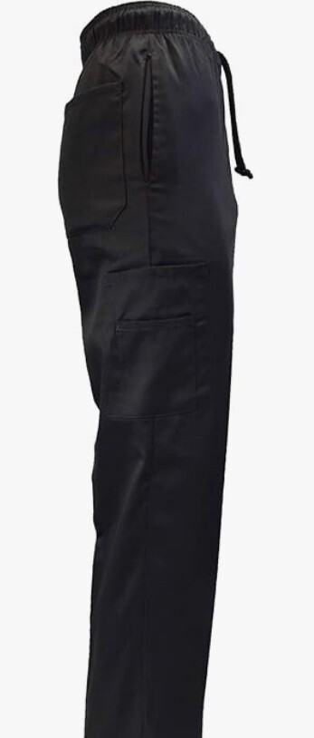 Classic Black Chef Pants Heavy Duty Chef Uniform Kitchen Chef Wear 8641 Black