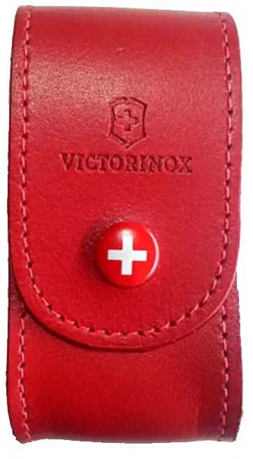 Victorinox Swiss Army Large 91mm RED Leather Belt Pouch Swisschamp, etc 4.0521.1