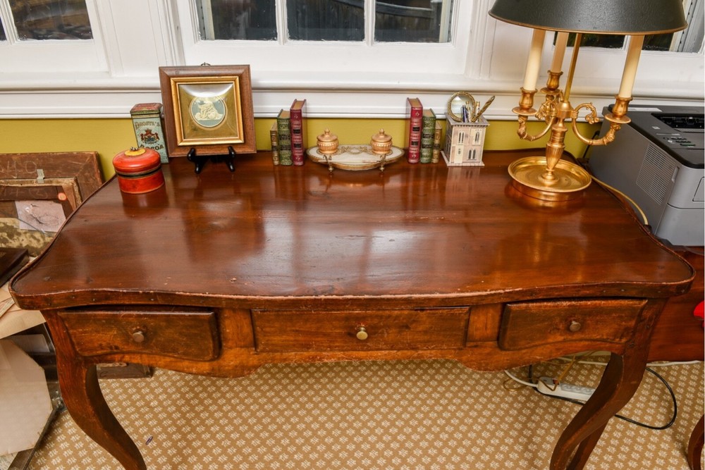 Antique French Walnut Writing Desk