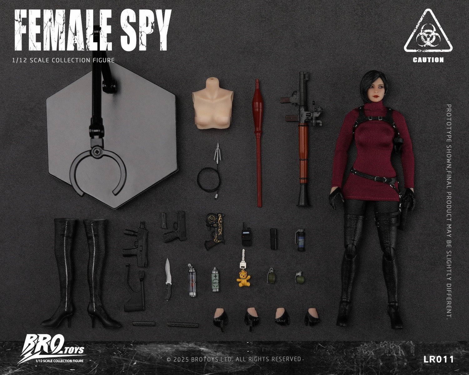 BROTOYS LR011 1/12 Miss Wong Spy ADA Female Action Figure Movable Eyes