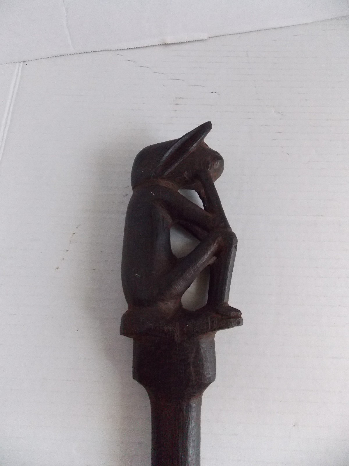 Tun Tun Dayak Borneo Indonesia pig charm measuring stick 22"