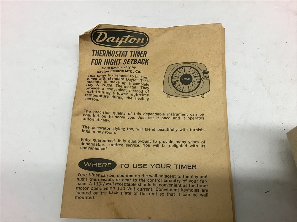Dayton 2E171 28 Volt Thermostat Circuit