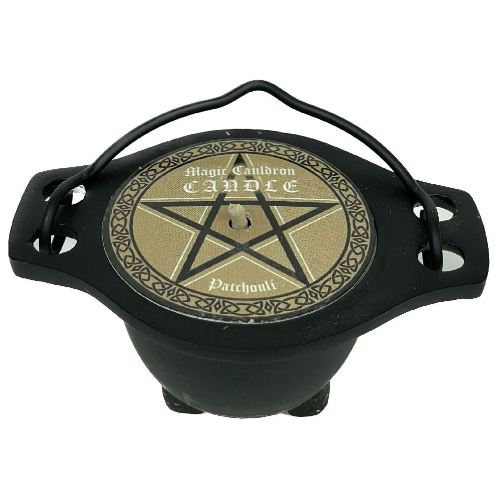 Patchouli Scented Candle in Cauldron