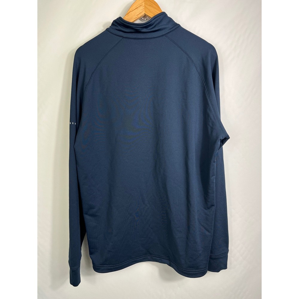 Dunning Golf Mens Large Navy Blue Quarter Zip Pullover Performance Stretch L