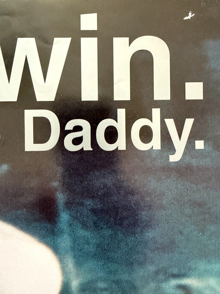 vintage 1997 Aphex Twin Come to Daddy PROMO POSTER SIre/Warp VERY NICE!