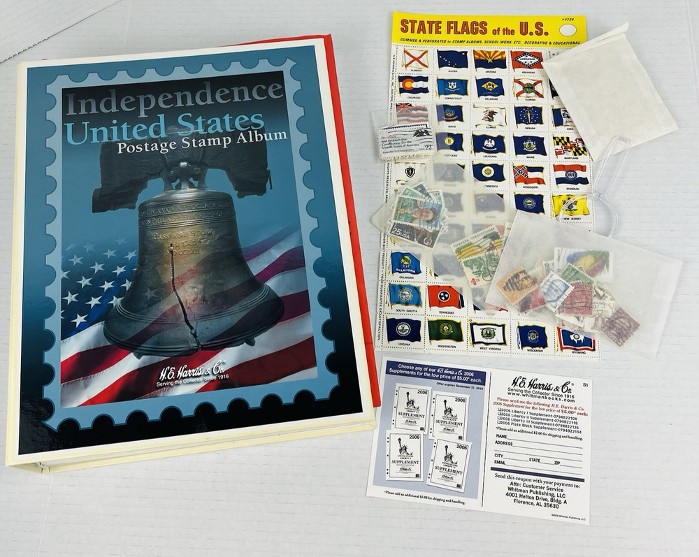 Stamps Album US Liberty I Part B 1995 - 2006 Pages and Binder HE Harris NEW