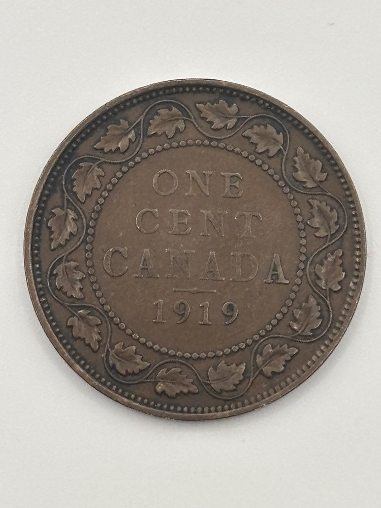 Canada 1919 Large Cent Bronze Coin KM#21