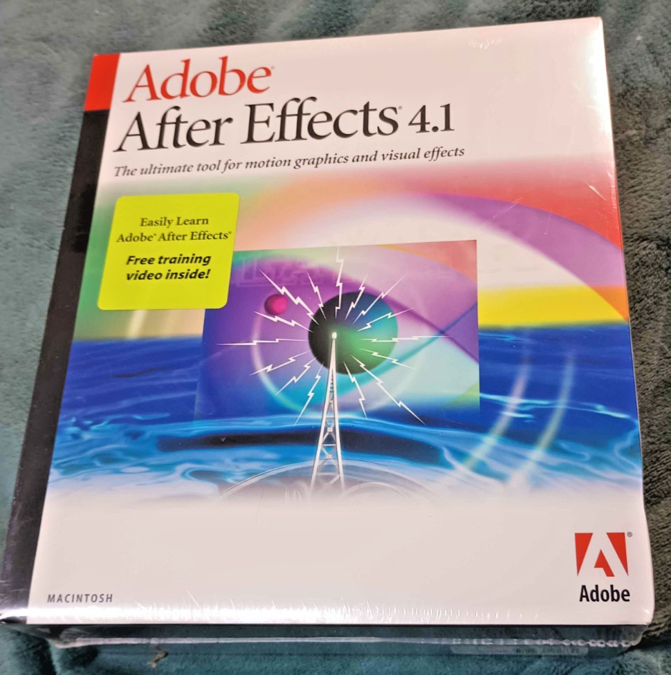 Adobe After effects 4.1 Macintosh NEW & SEALED Motion graphics and visual effect