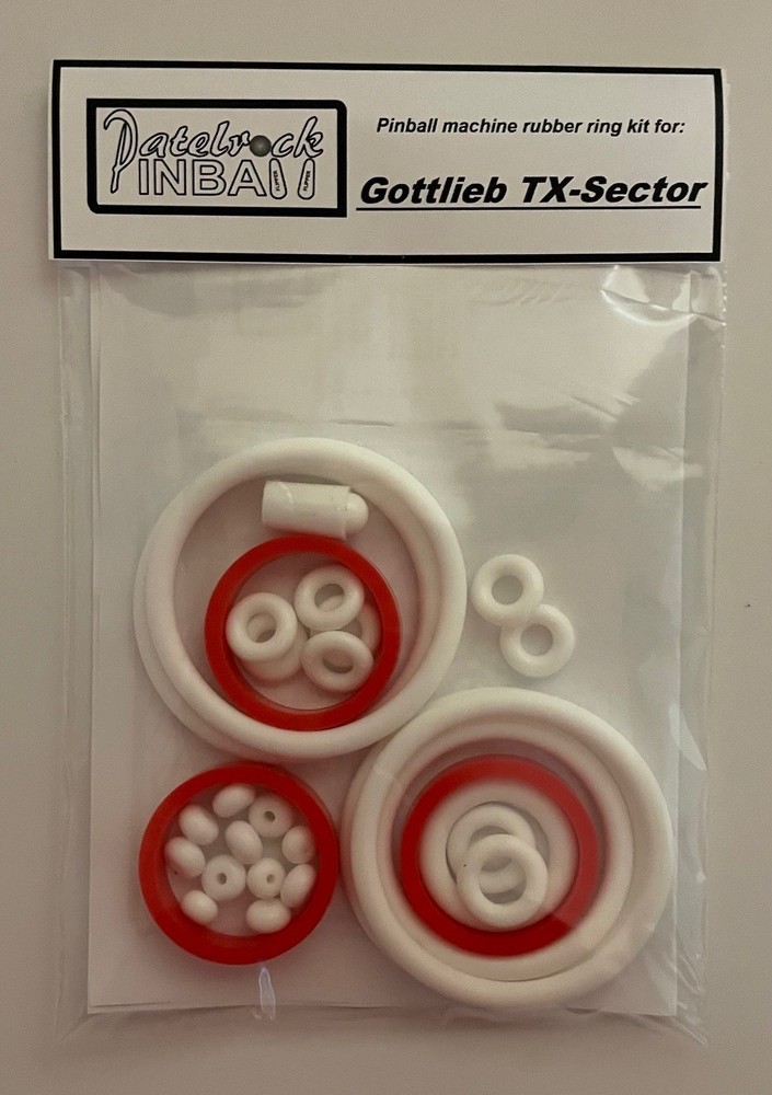 Gottlieb TX Sector Pinball Machine RUBBER Ring Kit **Customize Your Kit**