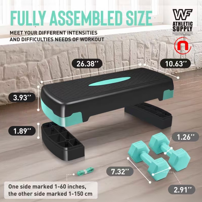 💪 Adjustable Aerobic Stepper Set