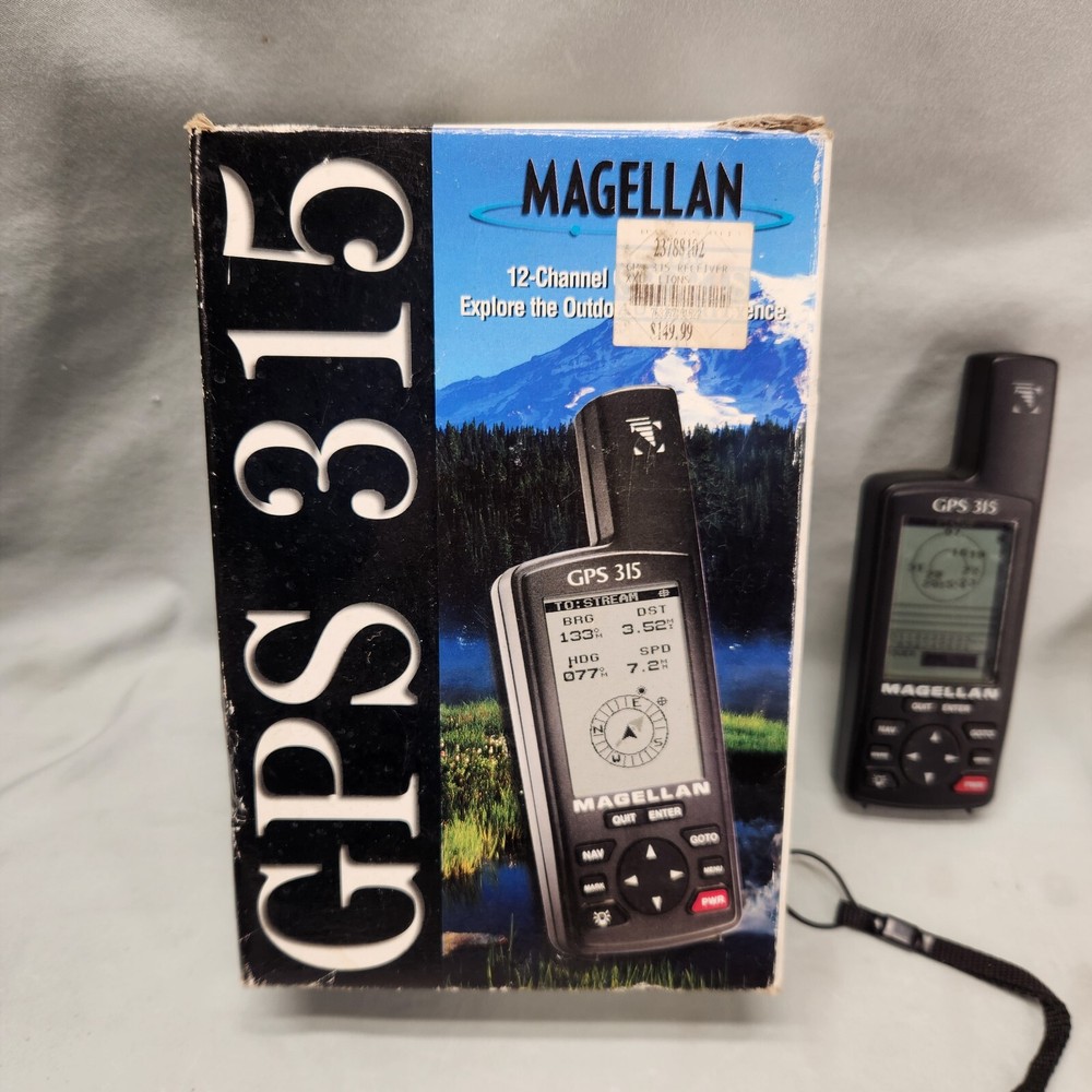 Magellan GPS 315 Handheld GPS Portable Receiver Complete TESTED!