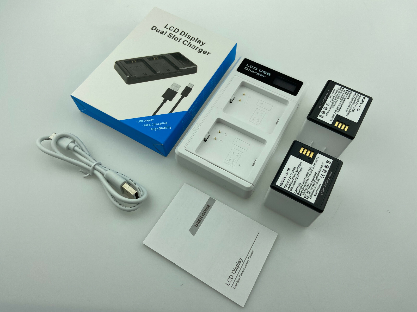 2-Pack A-1 Battery & Dual Charging Station for Arlo Pro Camera VMC4030 VMS4230