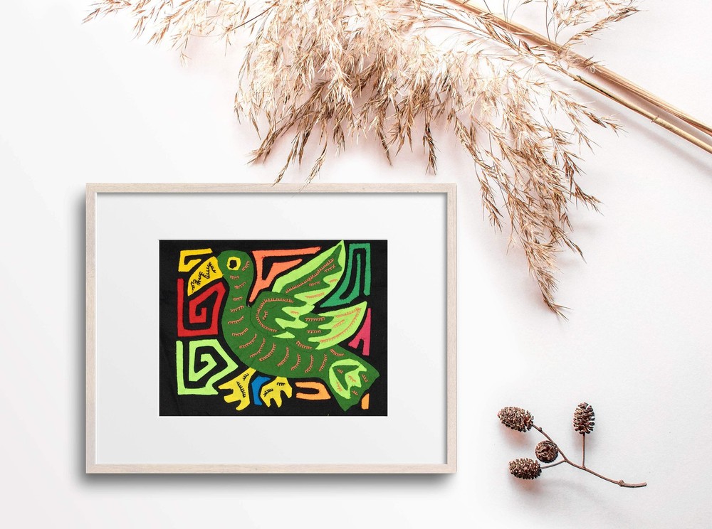 Multicolor Green Bird Molita