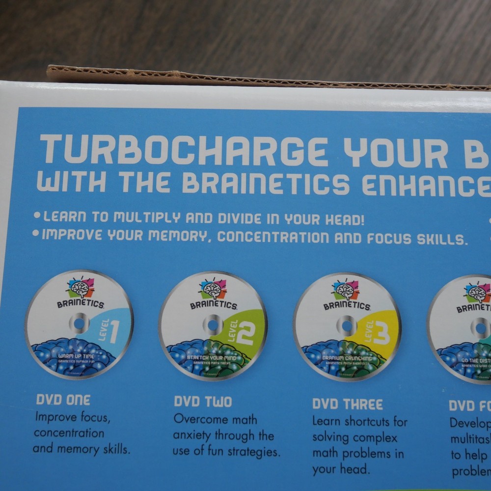 NEW Brainetics Breakthrough Math & Memory Educational Program System 7 DVDs