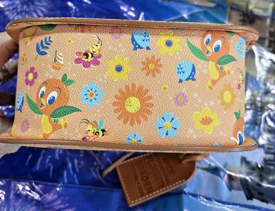 2026 Disney Parks Dooney & Bourke Flower & Garden Orange Bird Crossbody Purse 🍊