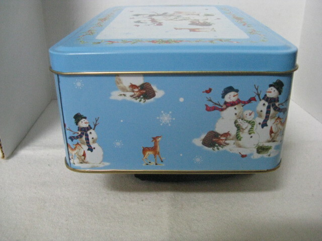 Snowmen Christmas Rectangle Tin ~ **Gift Idea