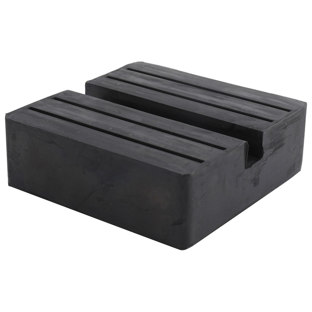 4 Pack 4 TON Square Rubber Jack Pad Adapter Pinch Weld Side Frame Rail Protector