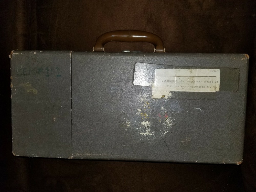 Vintage EdnaLite 120 Projector Light Pointer With Case Early Teaching Tool