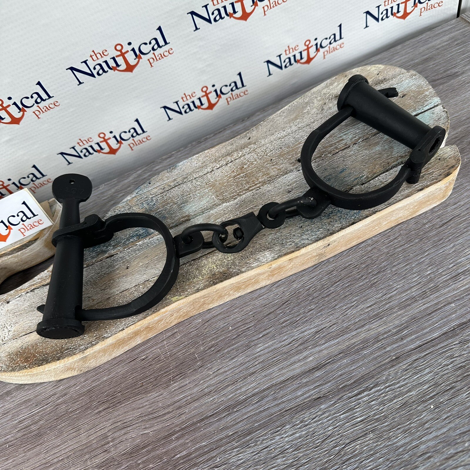 Iron Hand Cuffs w/Key,  Old Vintage 1800s Style Handcuffs, Heavy Duty Shackles